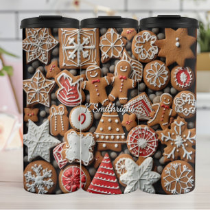 Iced Gingerbread Cookie Display Thermal Tumbler