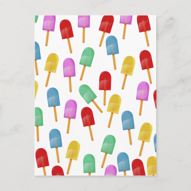 Iced Lolly pattern Postcard (Front)