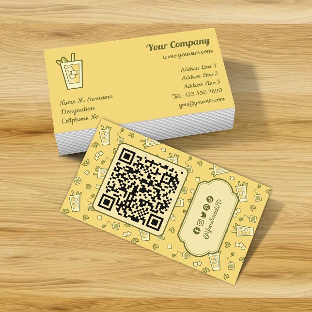 Iced Tea Business Card (Creator Uploaded)