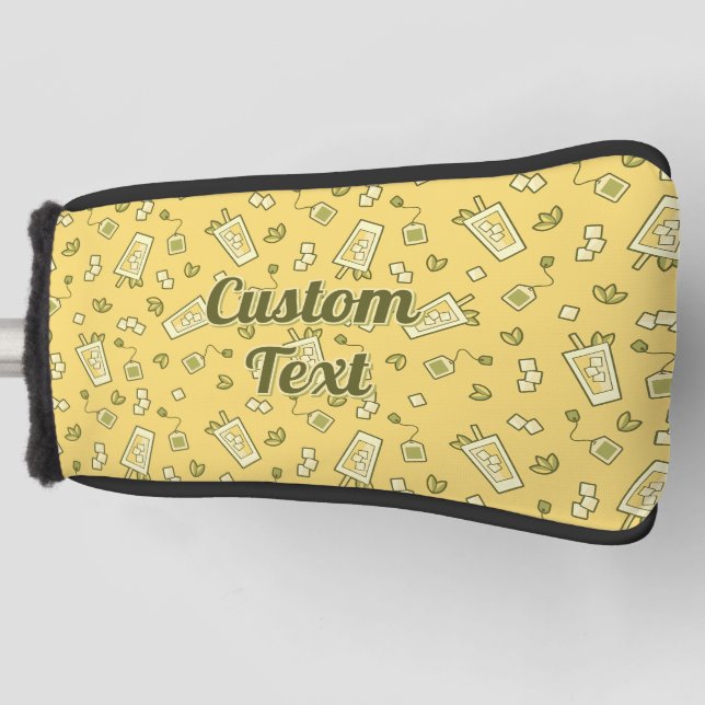 Iced Tea Pattern Golf Head Cover (Front)