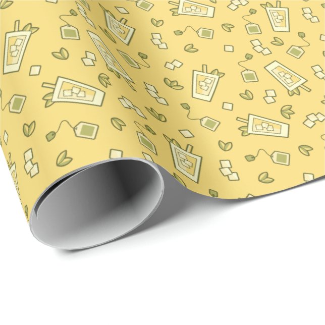 Iced Tea Pattern Wrapping Paper (Roll Corner)