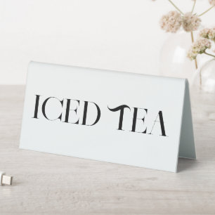 Iced Tea Table Sign Custom Event Display