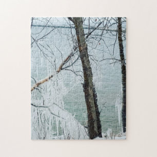 Iced Trees on Lake Superior Jigsaw Puzzle