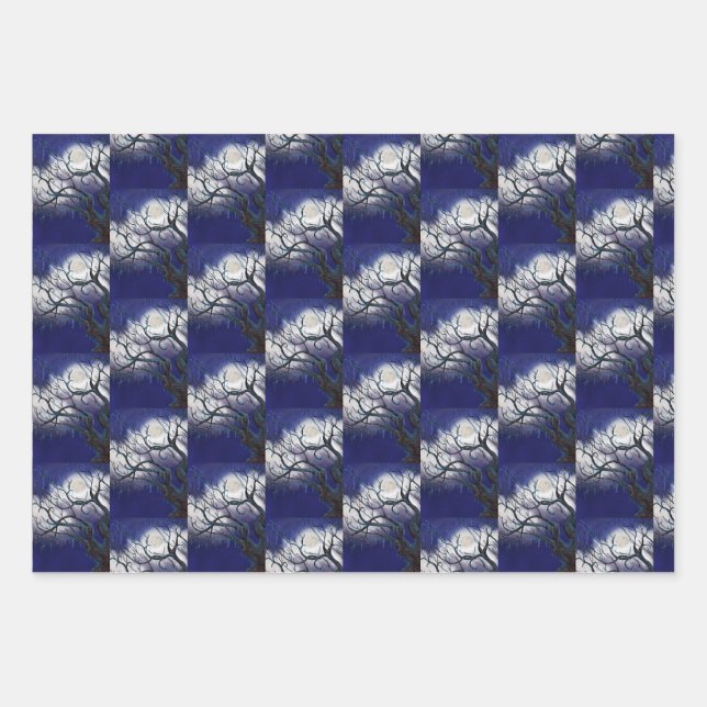 Iced Twilight Wrapping Paper Sheet (Front)