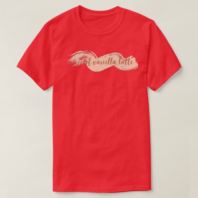 Iced vanilla latte T-Shirt (Design Front)