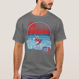 ICEE Bear Coldest Drink In Town Sunset Circle Prem T-Shirt