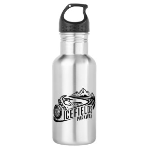 Icefields Parkway Alberta Canada Motorcycle 532 Ml Water Bottle