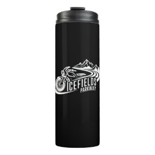 Icefields Parkway Alberta Canada Motorcycle Thermal Tumbler