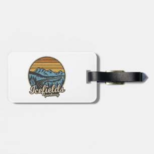 Icefields Parkway Alberta Canada Retro Luggage Tag
