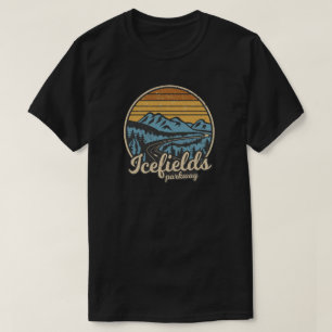 Icefields Parkway Alberta Canada Retro T-Shirt