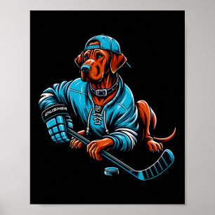 Icehockey Rodesian Ridgeway Dusher Hockey Spirit Poster