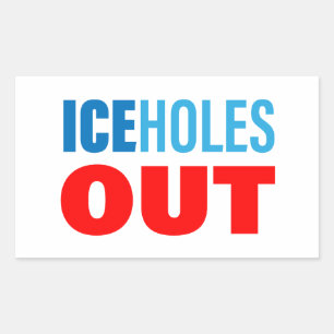 ICEholes OUT Rectangular Sticker