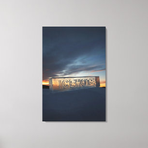 ICEHOTEL 24" x 36" Wrapped Canvas