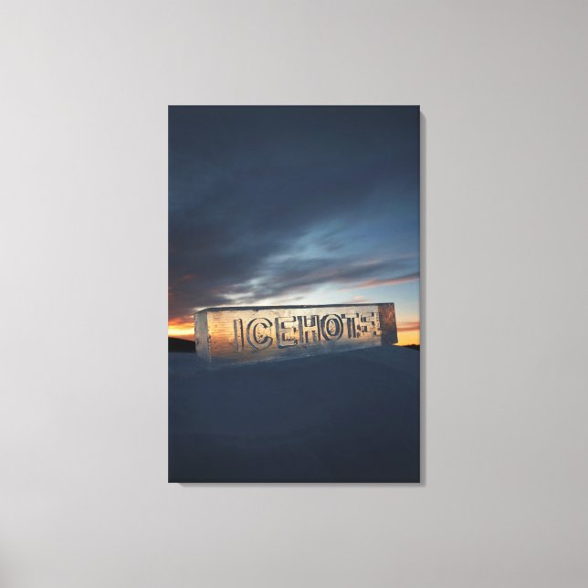 ICEHOTEL 24" x 36" Wrapped Canvas (Front)