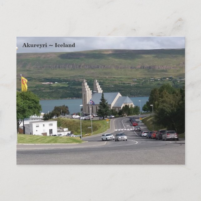 Iceland, Akureyrarkirkja, Akureyri Postcard (Front)
