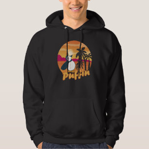 Iceland Animal Puffin Bird Beach Palm Tree Puffi Hoodie
