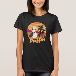 Iceland Animal Puffin Bird Beach Palm Tree Puffi T-Shirt