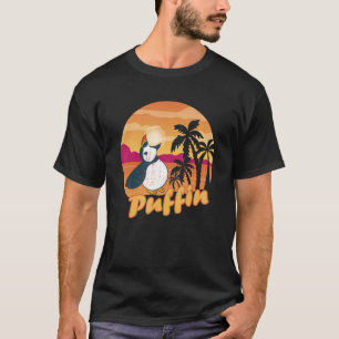Iceland Animal Puffin Bird Beach Palm Tree Puffi T-Shirt