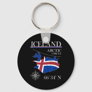 Iceland - Arctic Circle - Polar North Island Icela Key Ring