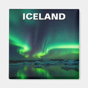 Iceland Aurora Northern Lights Travel Magnet