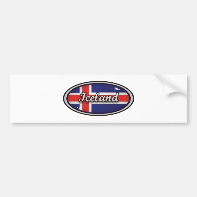 Iceland Bumper Sticker (Front)