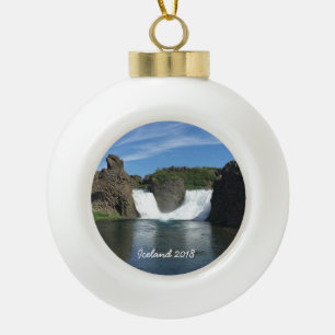 Iceland - Ceramic Ball Ornament