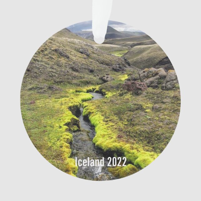 Iceland - ceramic ornament (Front)