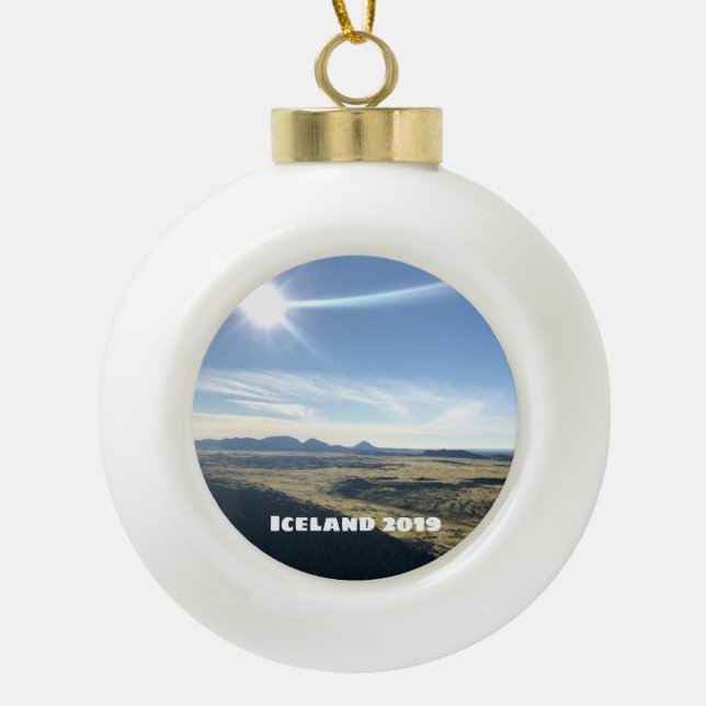 Iceland - Ceramic Ornament (Front)