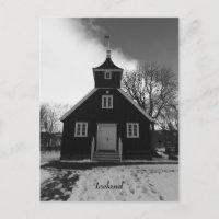 Iceland church postcard