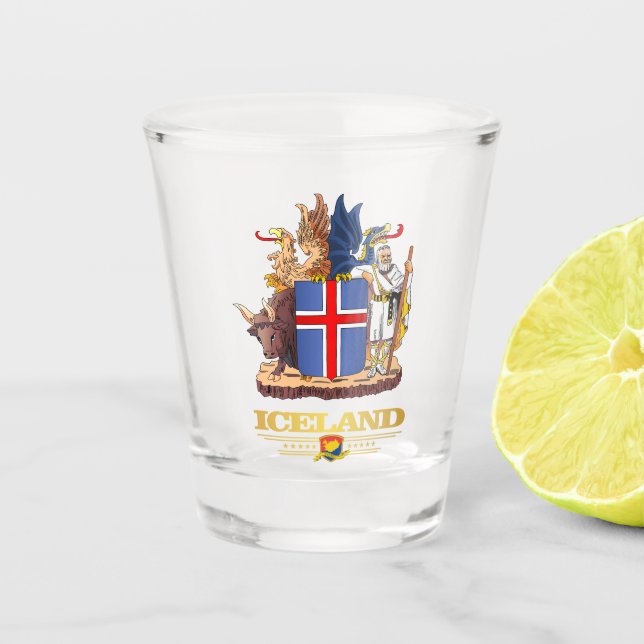 Iceland COA Shot Glass (Front)