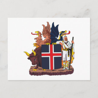 Iceland Coat of Arms Postcard