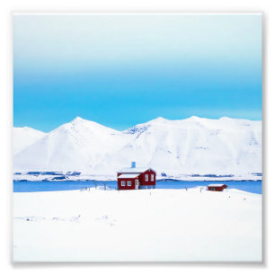 Iceland cottage photo print