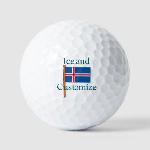Iceland Country Flag Thunder_Cove Golf Balls
