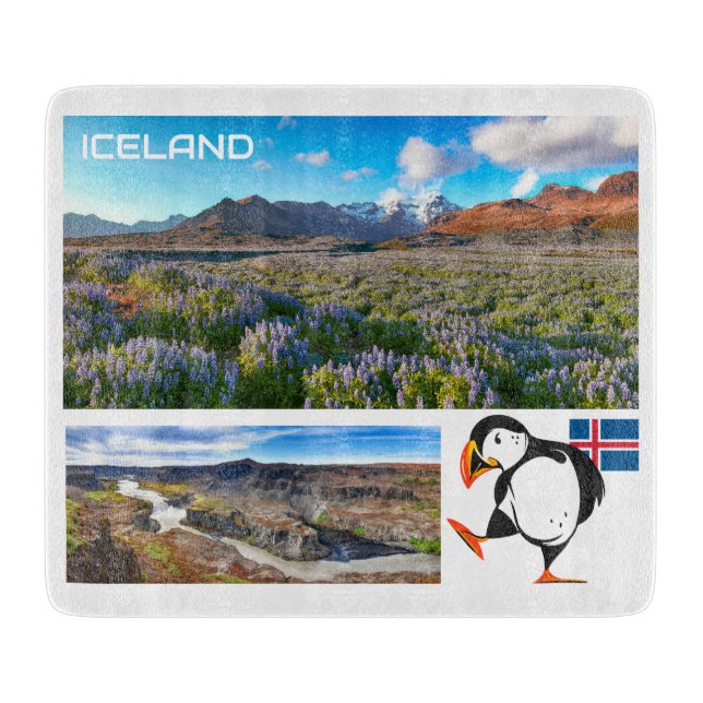 Iceland Cutting Board (Front)