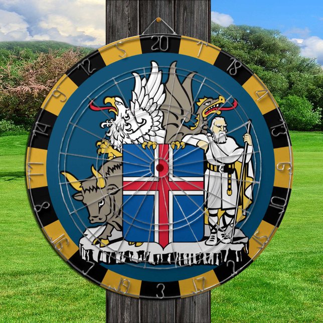 Iceland Dartboard & Flag darts / game board (Creator Uploaded)