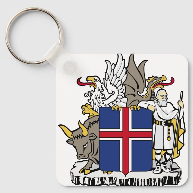 iceland emblem key ring (Front)