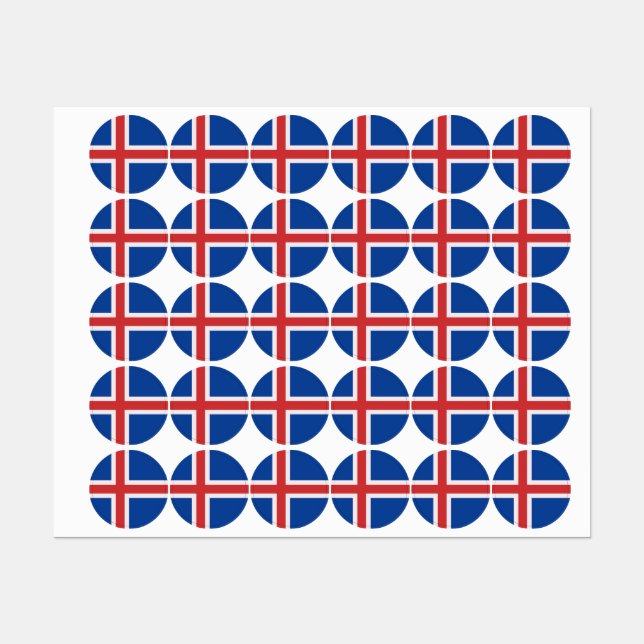 Iceland flag (Sheet)