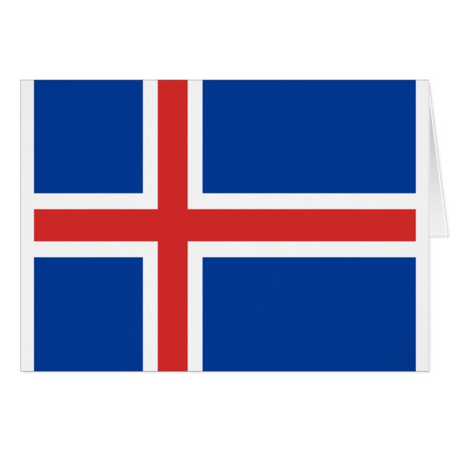 Iceland flag (Front Horizontal)