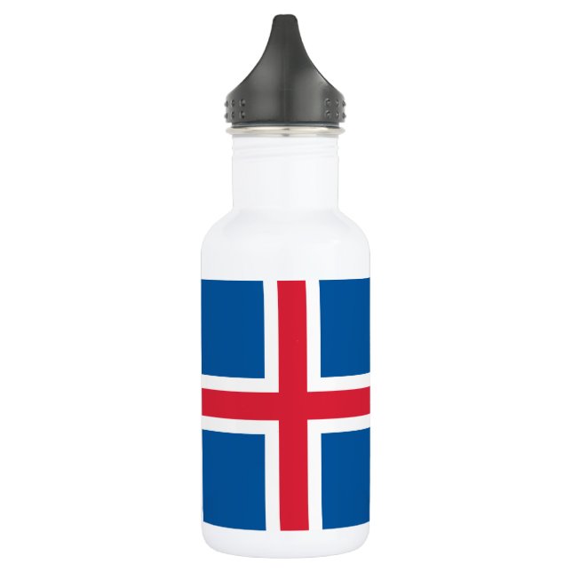 Iceland Flag 532 Ml Water Bottle (Left)