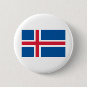 Iceland Flag 6 Cm Round Badge