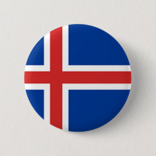 Iceland Flag 6 Cm Round Badge