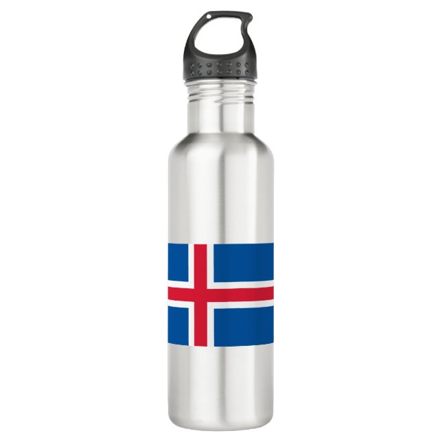 Iceland Flag 710 Ml Water Bottle (Front)