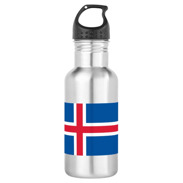 Iceland Flag 710 Ml Water Bottle (Front)