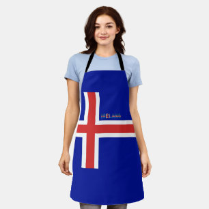 Iceland flag apron