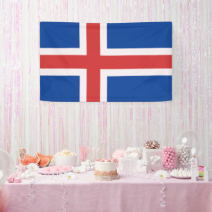 Iceland flag banner