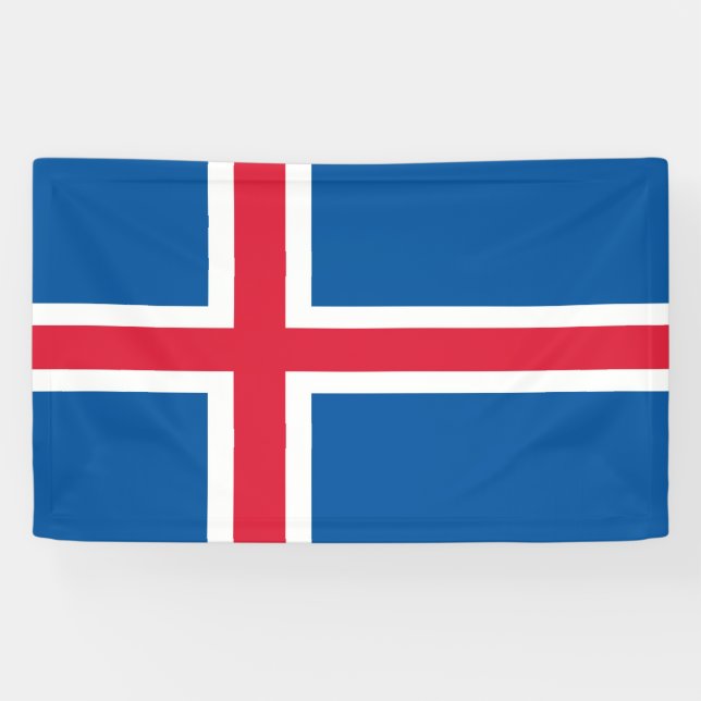Iceland flag banner (Horizontal)