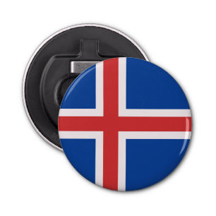 Iceland flag bottle opener