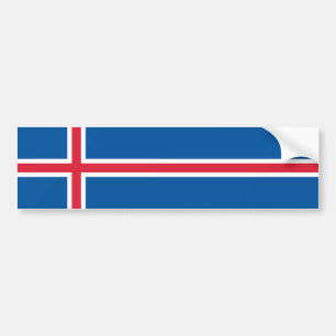 Iceland Flag Bumper Sticker
