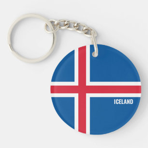 Iceland Flag Charming Patriotic Key Ring