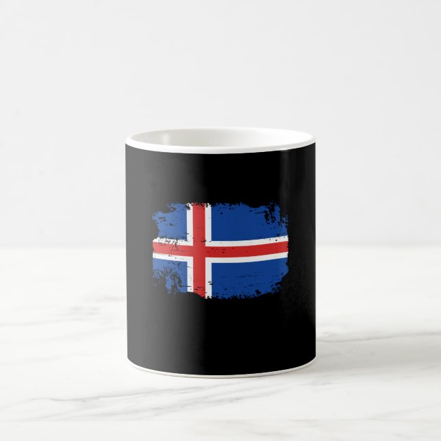 Iceland Flag Coffee Mug (Center)